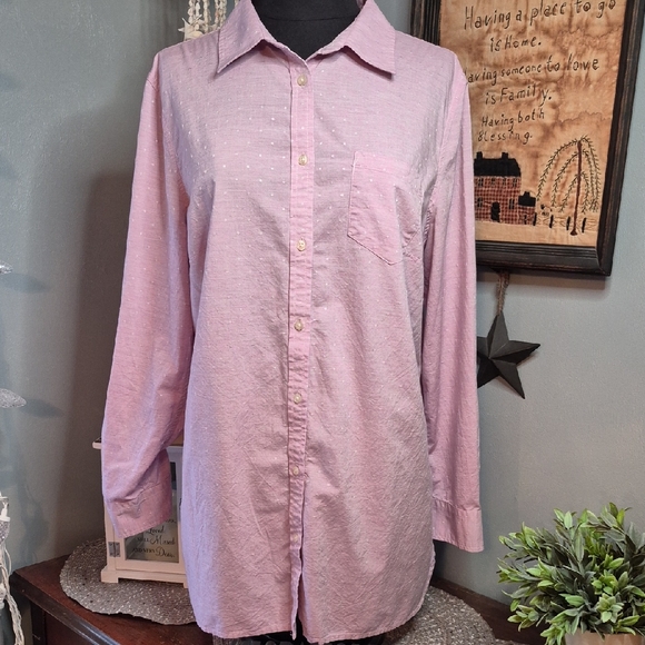 Talbots Tops - TalbotsTextured Button-Up Shirt